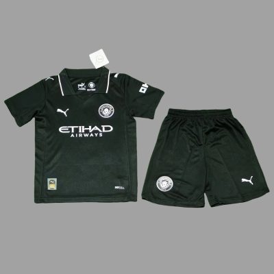 25/26 Manchester City Away Kids Soccer Jersey Size 16-28