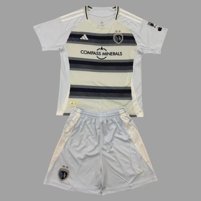 2025 Kansas City Home Kids Soccer Jersey Size 16-28