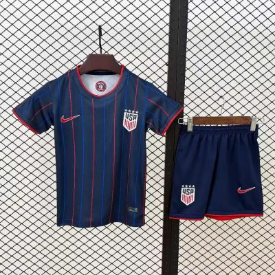2025 USA Away Kids Soccer Jersey Size 16-28