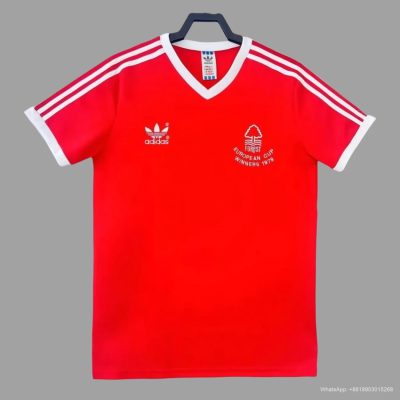 77/80 Nottingham Forest Home Retro Soccer Jersey