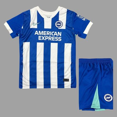 25/26 Brighton Home Kids Soccer Jersey Size 16-28