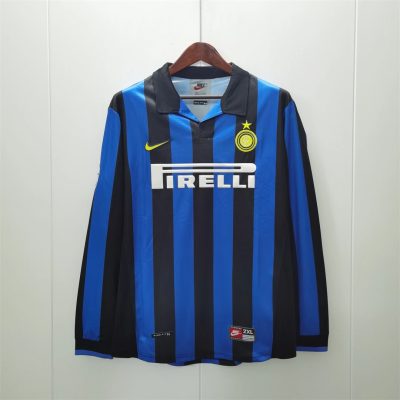 98/99 Inter Milan Home Long Sleeve Retro Soccer Jersey
