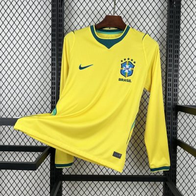 2026 Brazil Home Long Sleeve Soccer Jersey