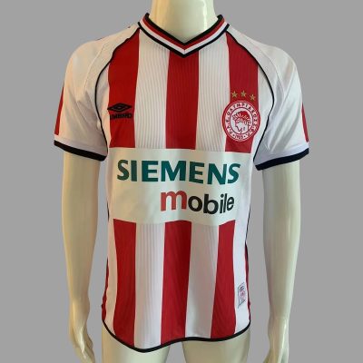 01/02 Olympiacos Home Retro Soccer Jersey