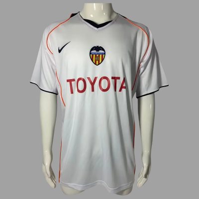 04/05 Valencia Home Retro Soccer Jersey