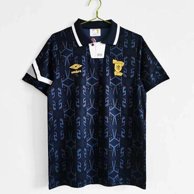 1992 Scotland Home Retro Soccer Jersey