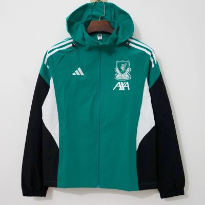 25/26 Liverpool Green Black Windbreaker