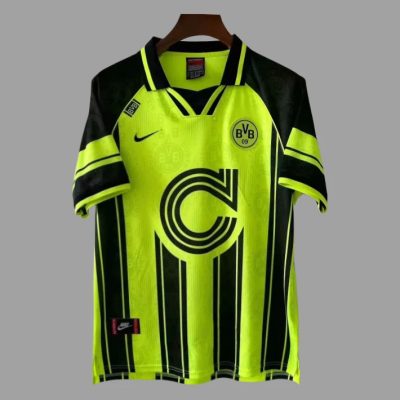 96/97 Dortmund Champions League Home Retro Soccer Jersey