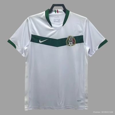 2006 Mexico away white retro soccer jersey