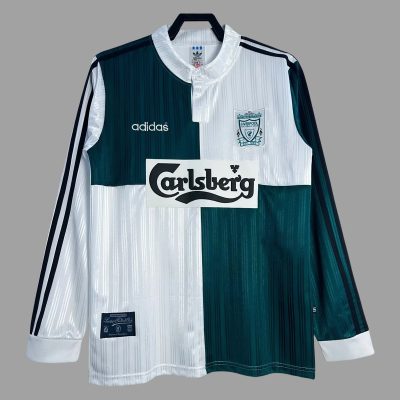 95/96 Liverpool Away Long Sleeve Retro Soccer Jersey