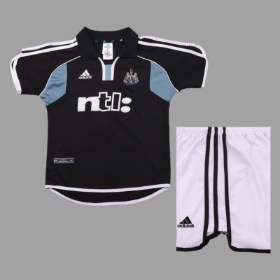 00/01 Newcastle United Away Kids Retro Soccer Jersey Size 16-28