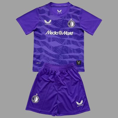25/26 Feyenoord Goalkeeper Third Kids Soccer Jersey Size 16-28