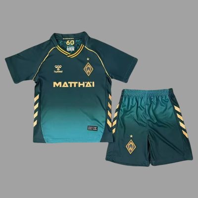 25/26 Werder Bremen Third Kids Soccer Jersey Size 16-28