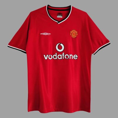 00/02 Manchester United Home Retro Soccer Jersey