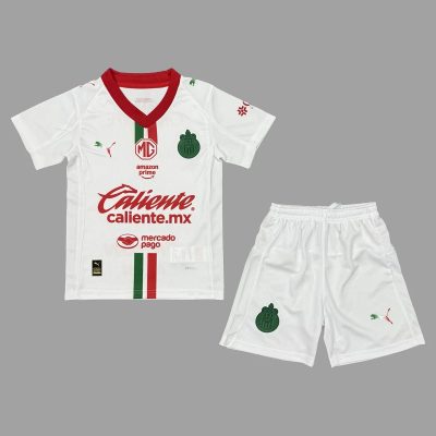 25/26 Chivas Away Kids Soccer Jersey Size 16-28