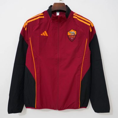 25/26 Roma Red Black Windbreaker