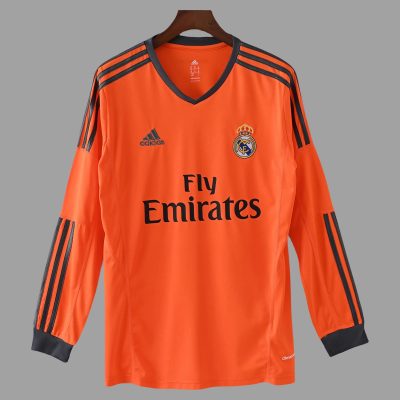 13/14 Real Madrid Third Long Sleeve Retro Soccer Jersey
