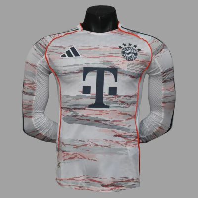 25/26 Bayern Munich Away Player Version Long Sleeve Soccer Jersey