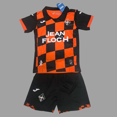 25/26 Lorient Home Kids Soccer Jersey Size 16-28