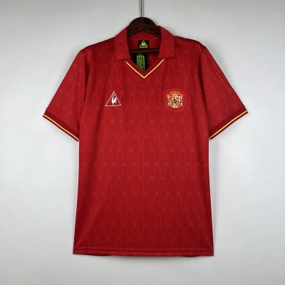88/90 Spain Home Retro Soccer Jersey