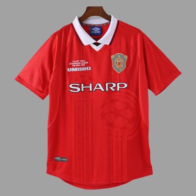 98/99 Manchester United Champions League Final Retro Soccer Jersey