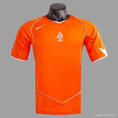 2004 Netherlands home Retro soccer jersey