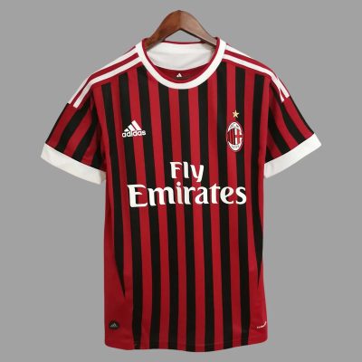 11/12 AC Milan Home Retro Soccer Jersey