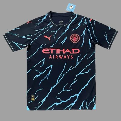 23/24 Manchester City Third Retro Soccer Jersey