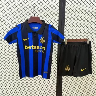 26/27 Inter Milan Home Kids Soccer Jersey Size 16-28