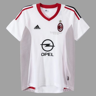 02/03 AC Milan Away Champions Final Retro Soccer Jersey