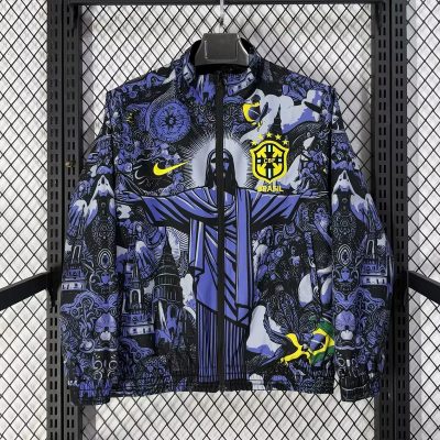 2026 Brazil Jesus Version Reversible Jacket