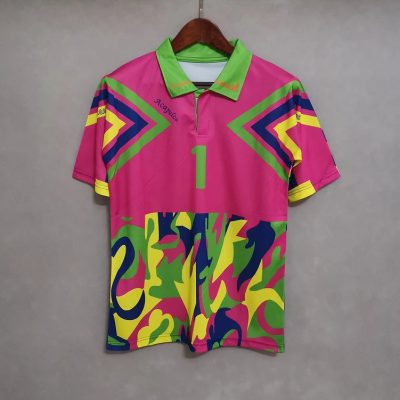 1994 Mexico Goalkeeper J.CAMPOS Pink Soccer Jersey