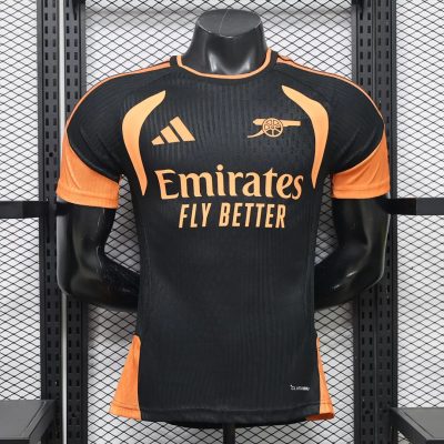 26/27 Arsenal Training Black Orange Player Version Soccer Jersey