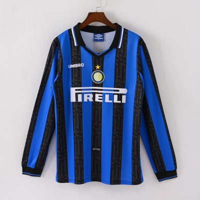 97/98 Inter Milan Home Long Sleeve Retro Soccer Jersey
