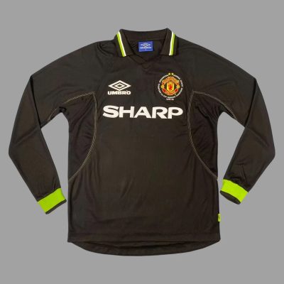 98/99 Manchester United Third Long Sleeve Retro Soccer Jersey