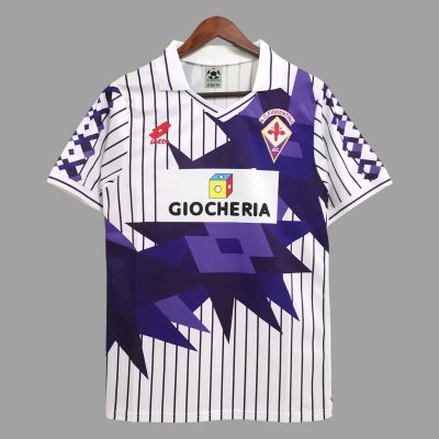 91/92 Fiorentina Away Retro Soccer Jersey