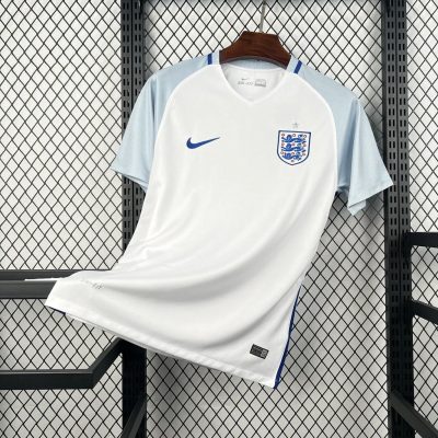 2016 England Home Retro Soccer Jersey