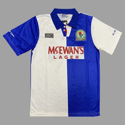 94/95 Blackburn Home Retro Soccer Jersey