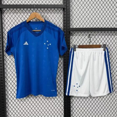 2026 Cruzeiro Home Kids Soccer Jersey Size 16-28