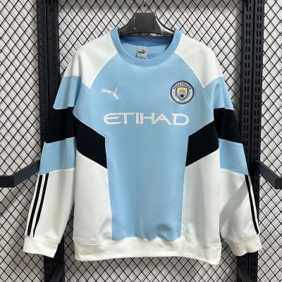 25/26 Manchester City Blue White Sweatshirt