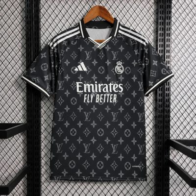 26/27 Real Madrid x LV Black Soccer Jersey