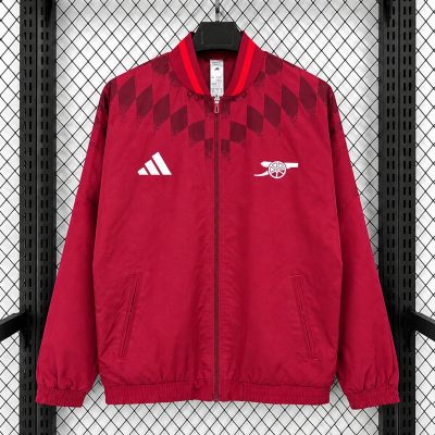 26/27 Arsenal Stadium Track Top Red Windbreaker