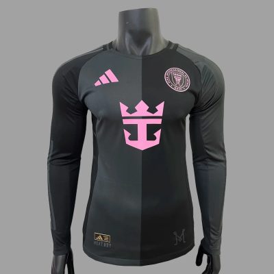 2025 Inter Miami Away Long Sleeve Player Version Soccer Jersey