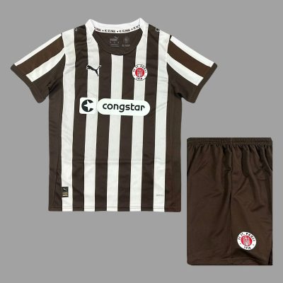 25/26 St. Pauli Home Kids Soccer Jersey Size 16-28