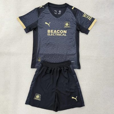 25/26 Plymouth Argyle Away Kids Soccer Jersey Size 16-28