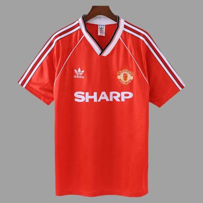 88/90 Manchester United Home Retro Soccer Jersey