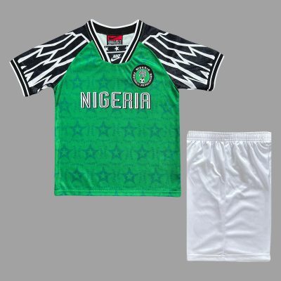 1995 Nigeria Home Kids Retro Soccer Jersey Size 16-28