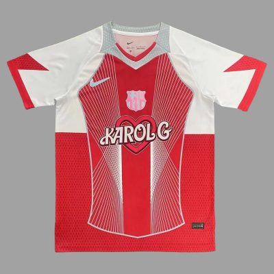 25/26 Barcelona Karol G Red Soccer Jersey