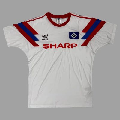 90/91 Hamburger Home Retro Soccer Jersey