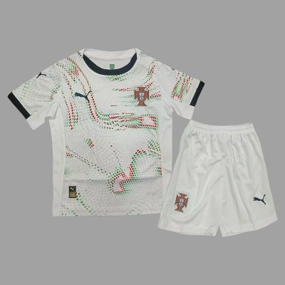 2025 Portugal Away Kids Soccer Jersey Size 16-28